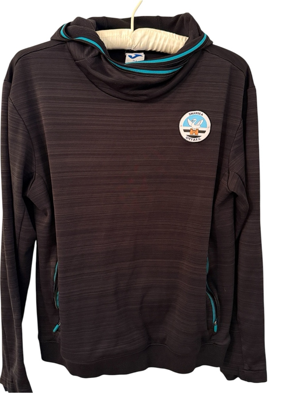 Joma Swansea City AFC Cowl Neck Performance Pullover Hoodie Large